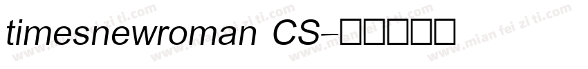 timesnewroman CS字体转换
